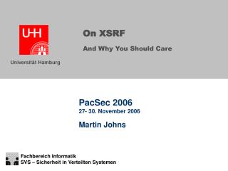 On XSRF And Why You Should Care