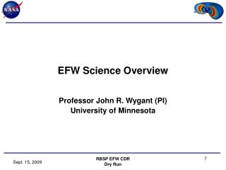 EFW Science Overview