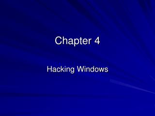 Chapter 4