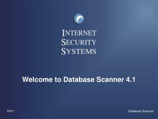 Welcome to Database Scanner 4.1