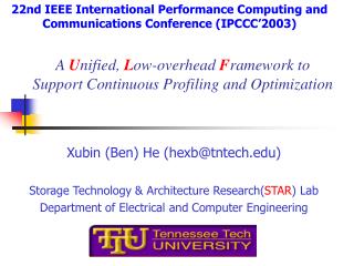 A U nified, L ow-overhead F ramework to Support Continuous Profiling and Optimization