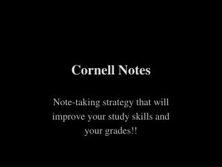 Cornell Notes