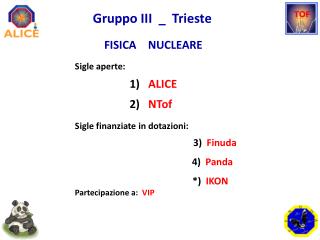 Gruppo III _ Trieste FISICA NUCLEARE