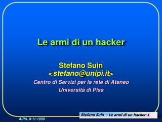 Le armi di un hacker