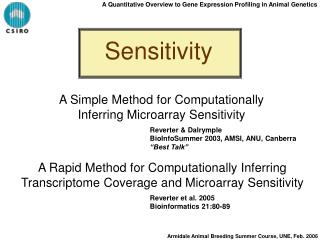 A Quantitative Overview to Gene Expression Profiling in Animal Genetics