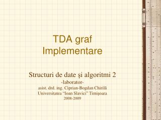 TDA graf Implementare