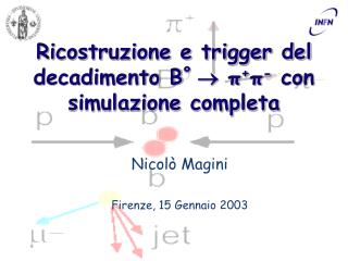 Ricostruzione e trigger del decadimento B º  π + π - con simulazione completa