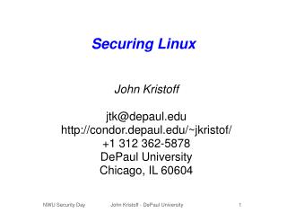 Securing Linux