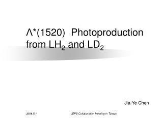 Λ *(1520) Photoproduction from LH 2 and LD 2