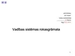 Vadibas sistemas rokasgramata