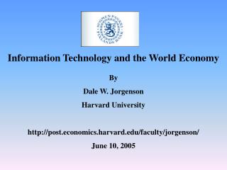 Information Technology and the World Economy