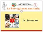 La Sorveglianza sanitaria