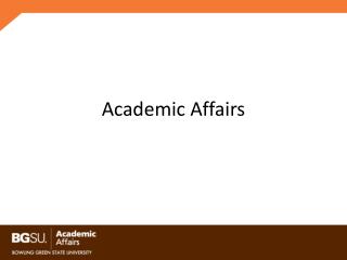 Academic Affairs