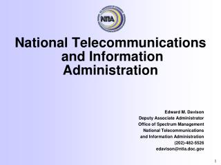 National Telecommunications and Information Administration