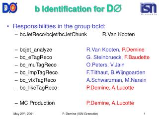 b Identification for D Æ