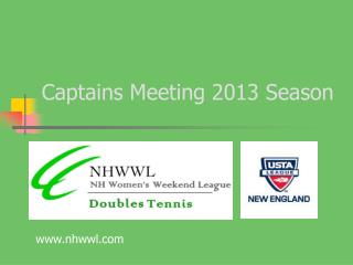 Captains Meeting 2013 Season