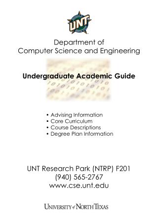 Department of Computer Science and Engineering Undergraduate Academic Guide