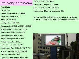 Pro Display ™ / Panasonic