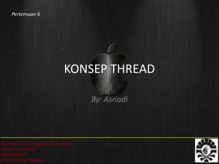 KONSEP THREAD