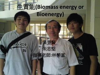 生質能 (Biomass energy or Bioenergy )