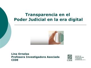 Transparencia en el Poder Judicial en la era digital