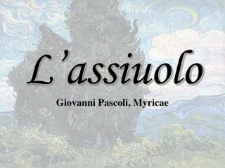 L’assiuolo