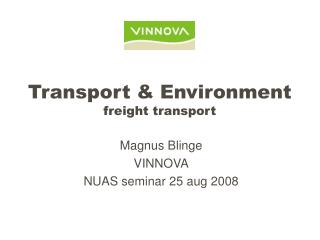 Transport &amp; Environment freight transport