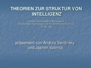 präsentiert von Andrea Serdinsky und Jasmin Valenta