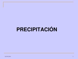 PRECIPITACIÓN