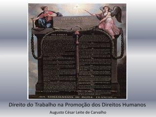 Direito do Trabalho na Promoção dos Direitos Humanos