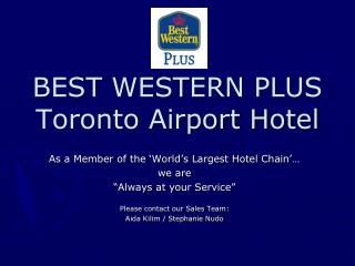 BEST WESTERN PLUS Toronto Airport Hotel