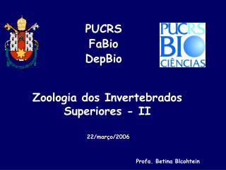 Zoologia dos Invertebrados Superiores - II