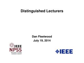 Distinguished Lecturers