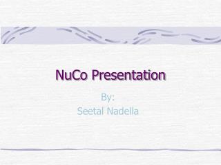 NuCo Presentation