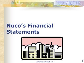 Nuco’s Financial Statements