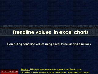 Compute Trendline Values In Excel