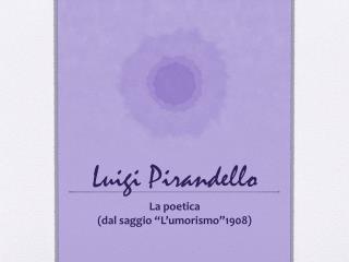 Luigi Pirandello