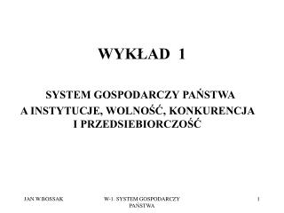 WYKŁAD 1