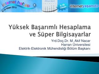 Yüksek Başarımlı Hesaplama ve Süper Bilgisayarlar