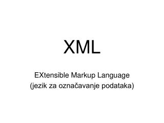 XML