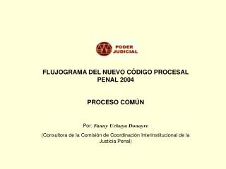 FLUJOGRAMA DEL NUEVO CÓDIGO PROCESAL PENAL 2004 PROCESO COMÚN Por: Fanny Uchuya Donayre