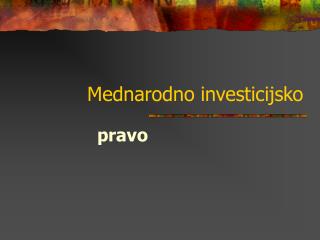 Mednarodno investicijsko