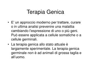 Terapia Genica