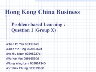 Hong Kong China Business