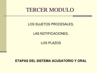 TERCER MODULO