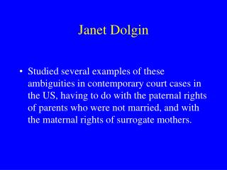 Janet Dolgin