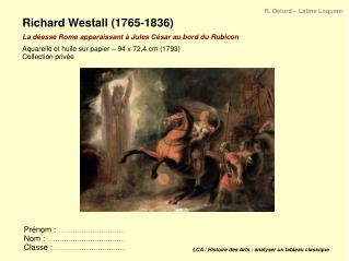 LCA / Histoire des Arts : analyser un tableau classique