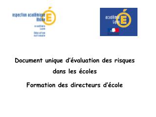 Document unique d’évaluation des risques dans les écoles