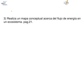 3) Realiza un mapa conceptual acerca del flujo de energía en un ecosistema. pag.21.