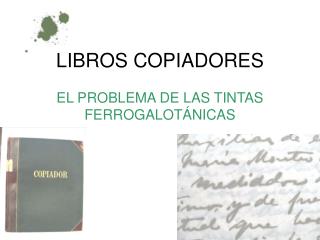 LIBROS COPIADORES